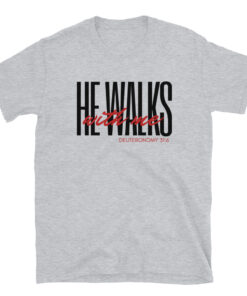Alternative view of He Walks With Me Black/Red