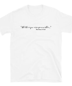 Alternative view of All Things Are Possible