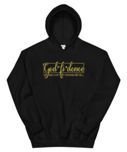 Alternative view of GodFidence III (Gold) Hoodie