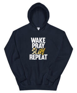 Alternative view of Wake Pray Slay I Hoodie