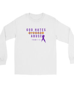 God Hates Abuse Long Sleeve Shirt
