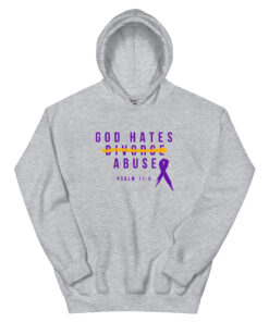Alternative view of God Hates Abuse Unisex Hoodie