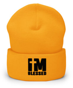 Alternative view of I'm Blessed Cuffed Beanie