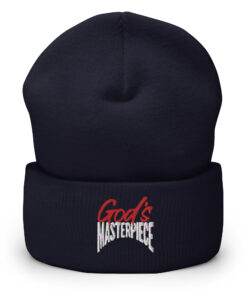 Alternative view of God's Masterpiece Cuffed Beanie