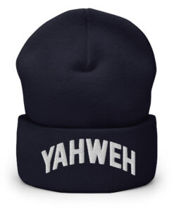 Alternative view of YAHWEH Cuffed Beanie