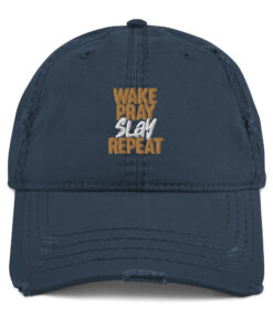 Alternative view of Wake Pray Slay Repeat Hat
