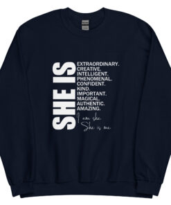 Alternative view of She Is Sweatshirt