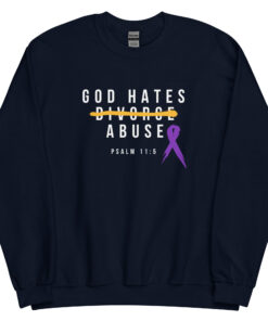 Alternative view of God Hates Abuse Unisex Sweatshirt